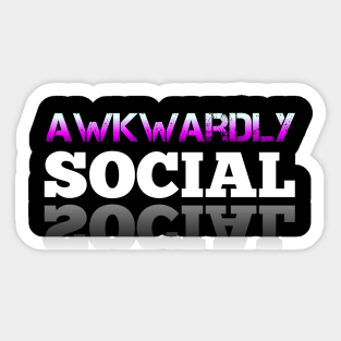 Awkwardly Social Sticker